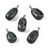 Natural Kambaba Jasper Tumbled Stone Pendants GG-K002-06H-1