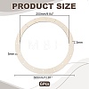 6Pcs Unfinished Wooden Hanging Wreath Frame WOCR-WR0001-02-2