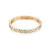 Crystal Rhinestone Leaf Bangle BJEW-S118-123G-1