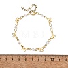 304 Stainless Steel & Shell Pearl Link Bracelets for Women BJEW-JB14096-4
