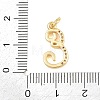 Brass Micro Pave Clear Cubic Zirconia Pendants CU-CBA7939-01E-G-3