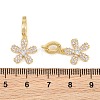 Brass Micro Pave Cubic Zirconia Pendants CU-CBAA6E8-14G-05-3