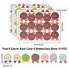   24sheets 4 colors DIY Sealing Stickers AJEW-PH0002-70-6