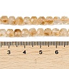 Heated Natural Citrine Beads Strands G-B175-C06-4x4mm-5