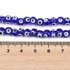 Handmade Evil Eye Lampwork Beads Strands LAMP-Z021-01B-4