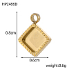 304 Stainless Steel Pendant Cabochon Settings STAS-OY008-76G-2
