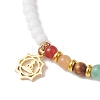 Chakra 304 Stainless Steel Charms Bracelets BJEW-JB13053-3