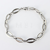 Tarnish Resistant 304 Stainless Steel Chain Bracelets BJEW-N240-10P-1