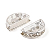 Brass Crystal Rhinestone Spacer Bars RB-T019-02A-S-2