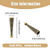 10Pcs Alloy Cord Ends FIND-FH0009-40AB-2