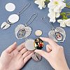 4 Sets 2 Style  Alloy Pendant Decoration Cabochon Settings AJEW-FH0002-02-3