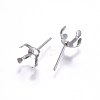 304 Stainless Steel Stud Earring Findings STAS-I095--08P-A-2