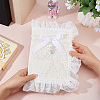 Polyester Lace Book Covers OFST-WH0002-59A-3