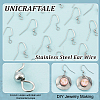 Unicraftale 100Pcs 304 Stainless Steel Ear Wire STAS-UN0054-32-5