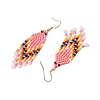 Bohemian Glass Seed Beads Dangle Earrings EJEW-MZ00338-5