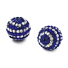 Stripe Pattern Polymer Clay Rhinestone Beads CLAY-NH0001-01J-2
