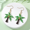 Glass Seed Beads Dangle Earrings EJEW-MZ00693-1