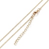 Alloy Rhinestone Pendant Necklaces NJEW-H306-A05-G-5