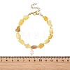 Natural Yellow Opal Beads & Natural Cultured Freshwater Pearl Charm Bracelets for Women BJEW-JB14216-4