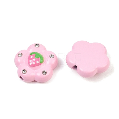 Baking Paint Alloy Rhinestone Beads RB-CBAABB5-01-1