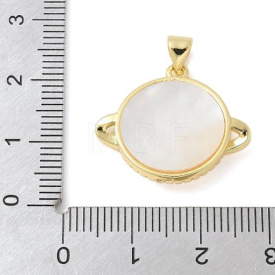 Brass Micro Pave Cubic Zirconia Pendants KK-K298-19G-03-1