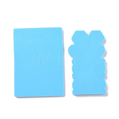 Exercising Women Shaped Straw Topper Silicone Mold Sets DIY-L067-I02-1