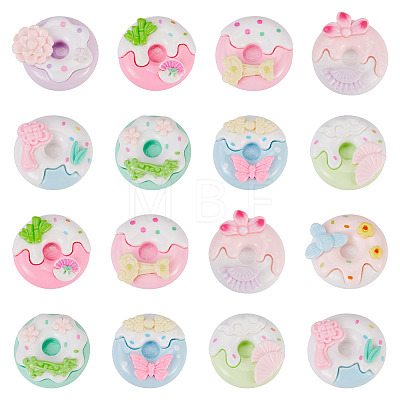 20Pcs Opaque Resin Decoden Cabochons RESI-TA0005-33-1