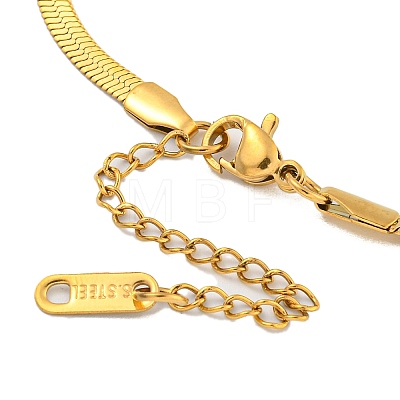 304 Stainless Steel Snake Chain Necklaces NJEW-P311-02A-G-1