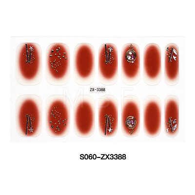 Full Cover Nombre Nail Stickers MRMJ-S060-ZX3388-1