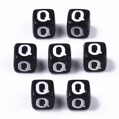 Opaque Acrylic Beads SACR-N002-01Q-1