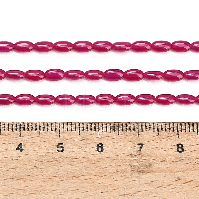 Lab Grown Red Corundum Beads Strands GG-CBAC488-02A-1