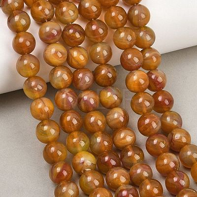 Handmade Lampwork Beads Strand LAMP-B056-10mm-05-1