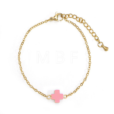 Brass Rolo Chain Link Bracelets RT0481-6-1