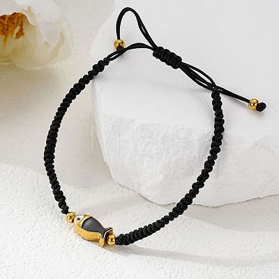 304 Stainless Steel Beads Braided Bead Bracelets WGEBCCD-01-1