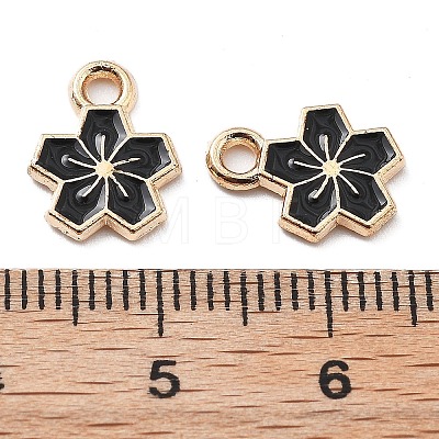 Alloy Enamel Charms ENAM-S022-01K-1