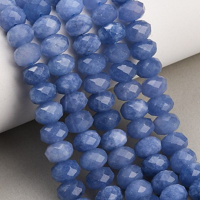 Faceted Dyed Natural White Jade Beads Strands GG-CBAE966-01B-O-1