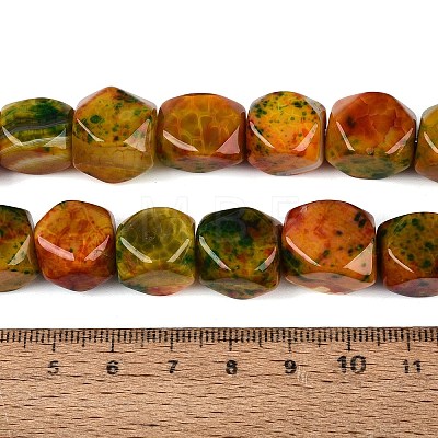 Natural Multi-Color Agate Beads Strands G-Q606-75-1