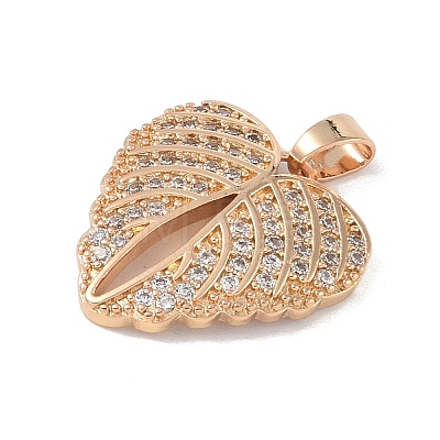 Brass Micro Pave Cubic Zirconia Pendants KK-P273-10A-KCG-1