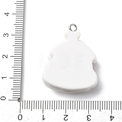 Christmas Opaque Resin Pendants RESI-A049-05I-1