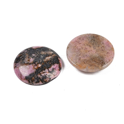 Natural Rhodonite Cabochons G-H1596-FR-25mm-13-1