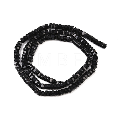Natural Black Onyx Beads Strands G-G345-C37-2x4mm-1