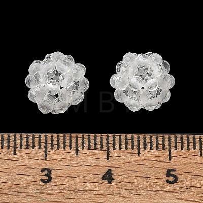 Natural Quartz Crystal Rock Crystal Woven Beads GG-CBA2E9C-F32-02-1