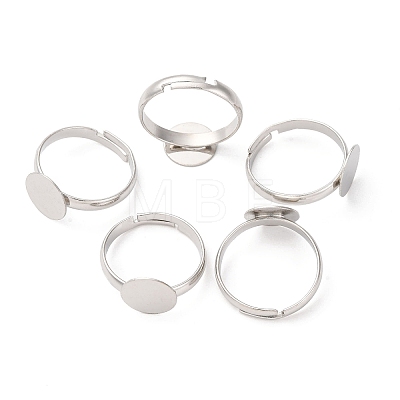 Adjustable Brass Pad Ring Base Findings KK-K110-01P-NR-1