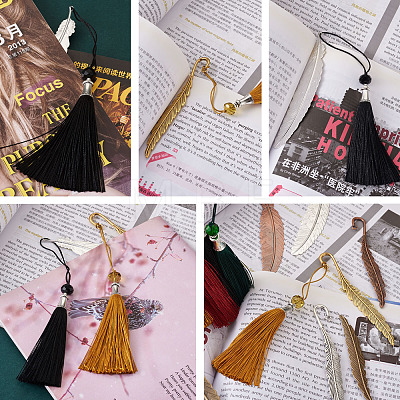 DIY Feather Bookmark Making Kits DIY-TA0003-30-1