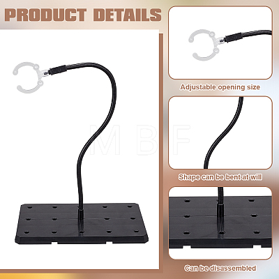 Plastic Assembled Action Figure Display Holders ODIS-WH0043-79-1