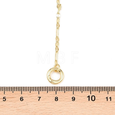 Brass Dapped Chain Y Lariat Necklaces NJEW-H087-06H-G-1