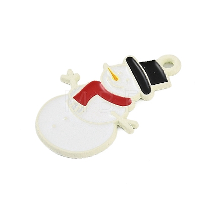 Christmas Theme Spray Painted Alloy Enamel Pendants ENAM-Z020-01J-1