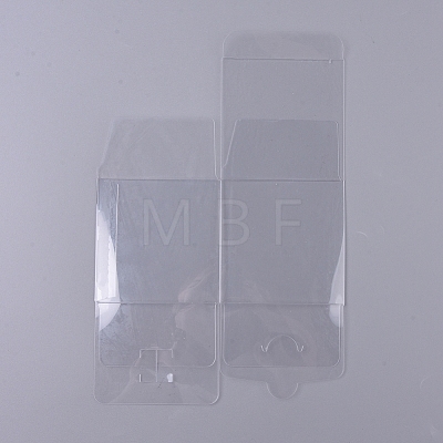 Foldable Transparent PVC Boxes CON-WH0072-20B-1
