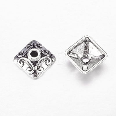 Tibetan Style Alloy Bead Caps X-LF0893Y-NF-1