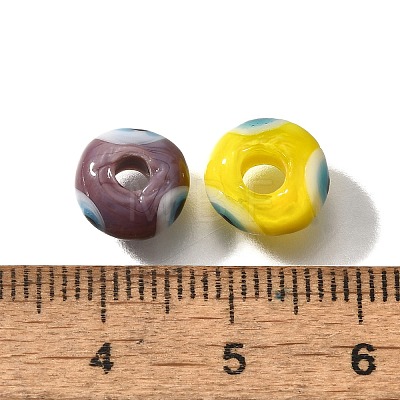 Handmade Evil Eye Lampwork Beads LAMP-F021-01-1